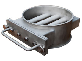 Magnetic grid with bail handle at the face side