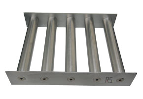Magnetic grid with laterally-open assembly frame